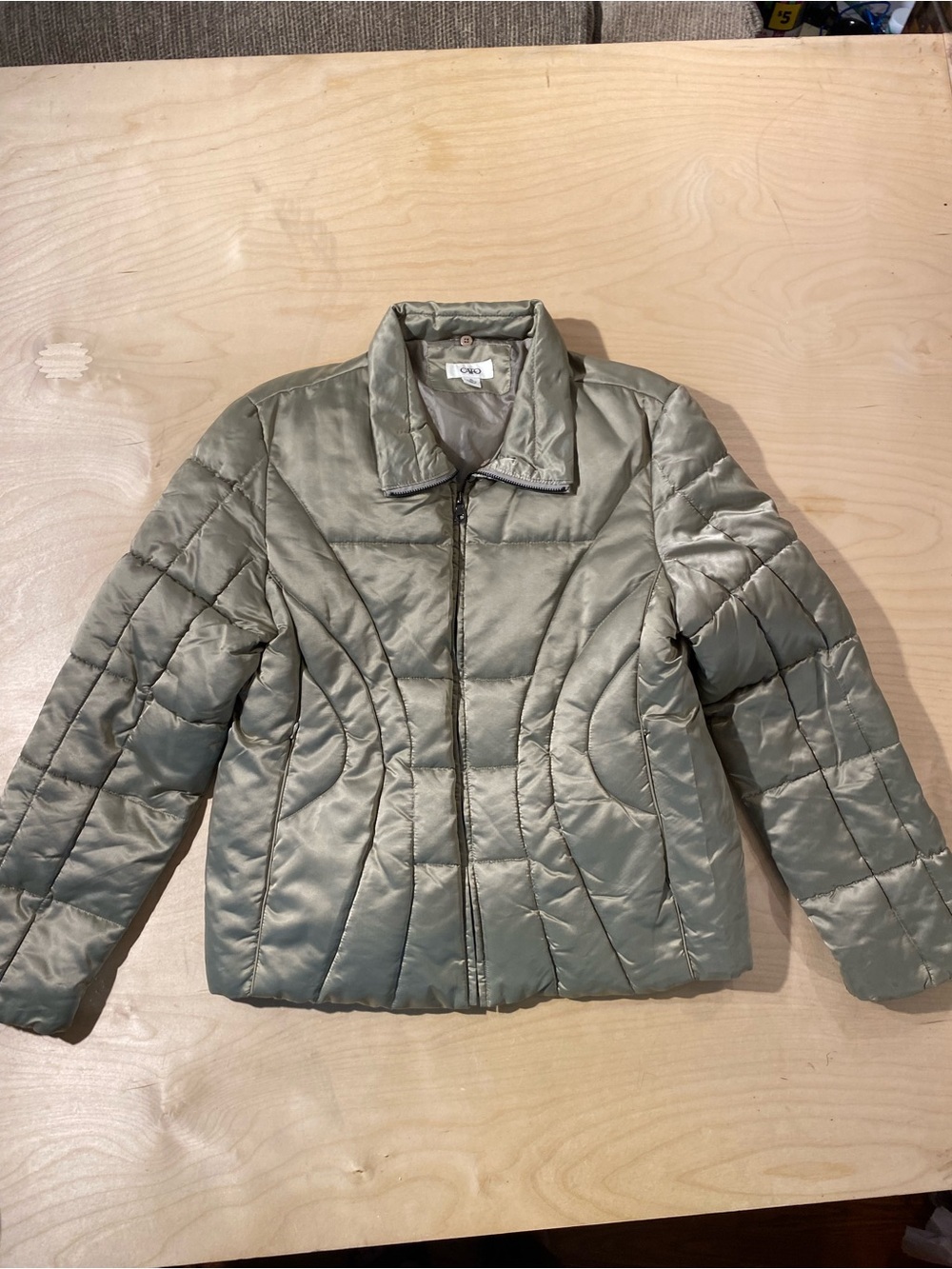 Cato Olive Green Quilted Puffer Jacket XL (RZ)